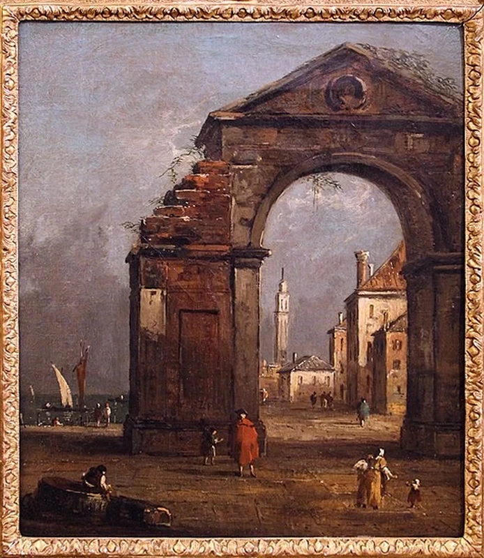 Capriccio con arco in rovina - Musée Cognacq, Jay, attribuito